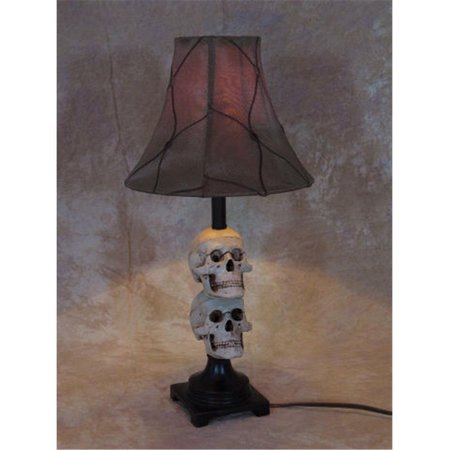 PERFECTPRETEND 2 med. Skull desk lamp with antique shade PE1413053